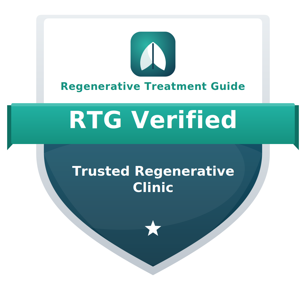 RTG Verified — Trusted Regenerative Clinic badge
